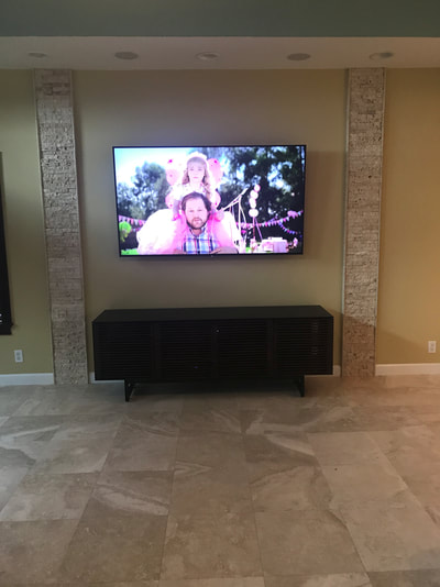Home theater system with external surround sound